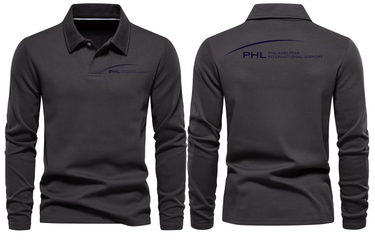 PHL AIRPORT LONG SLEEVE POLO